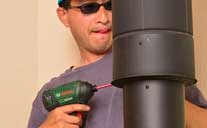 3.強いドラフトを生む煙突を最適な配管で